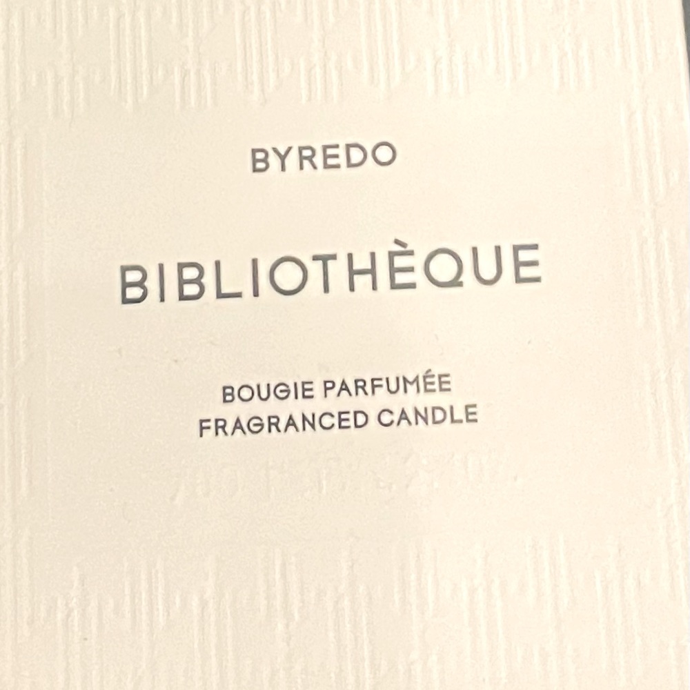 Byredo Bibliotheque fragrance candle